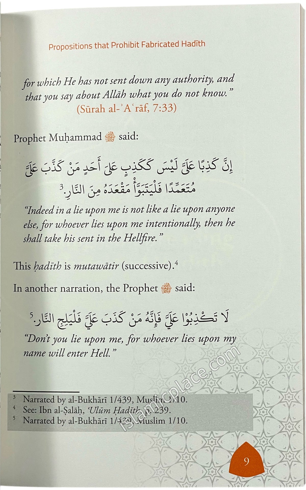 Negative Impact of Fabricated Hadith Upon the Image of Islam