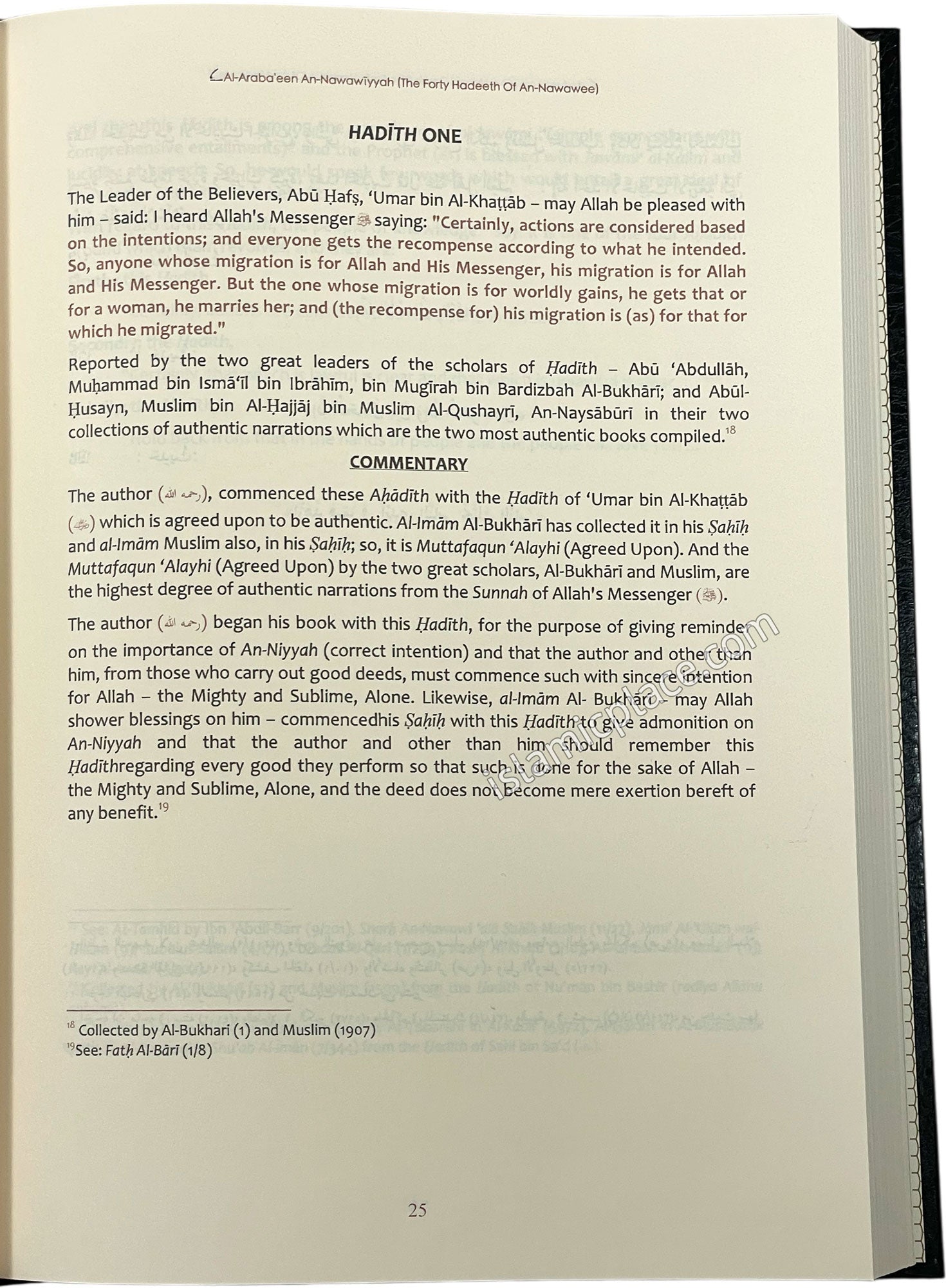 [2 vol set] The Explanation of an-Nawawi's 40 Hadith by Fawzaan (Arabic & English side by side)