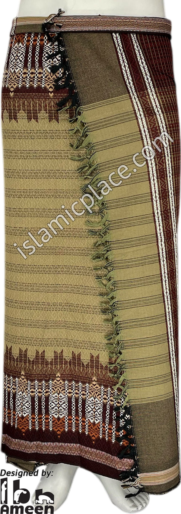 Black, Olive Green and Burgundy - Jawad Design Men Yemeni Lungi