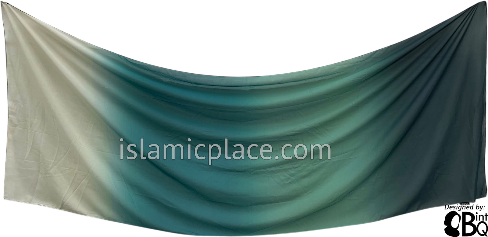 Shades of Green - G4 Ombre Dye Georgette Shayla Long Rectangle Hijab 28"x70"