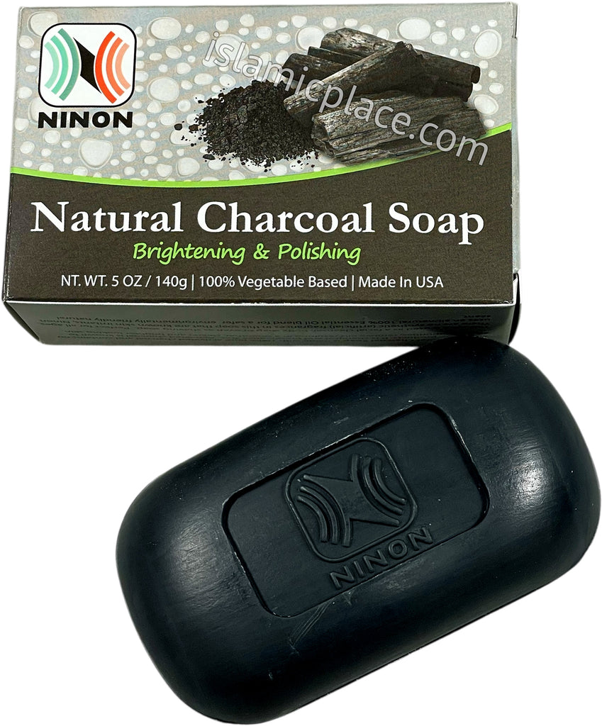 Natural Charcoal Soap - 5 oz bar by Ninon - The Islamic Place