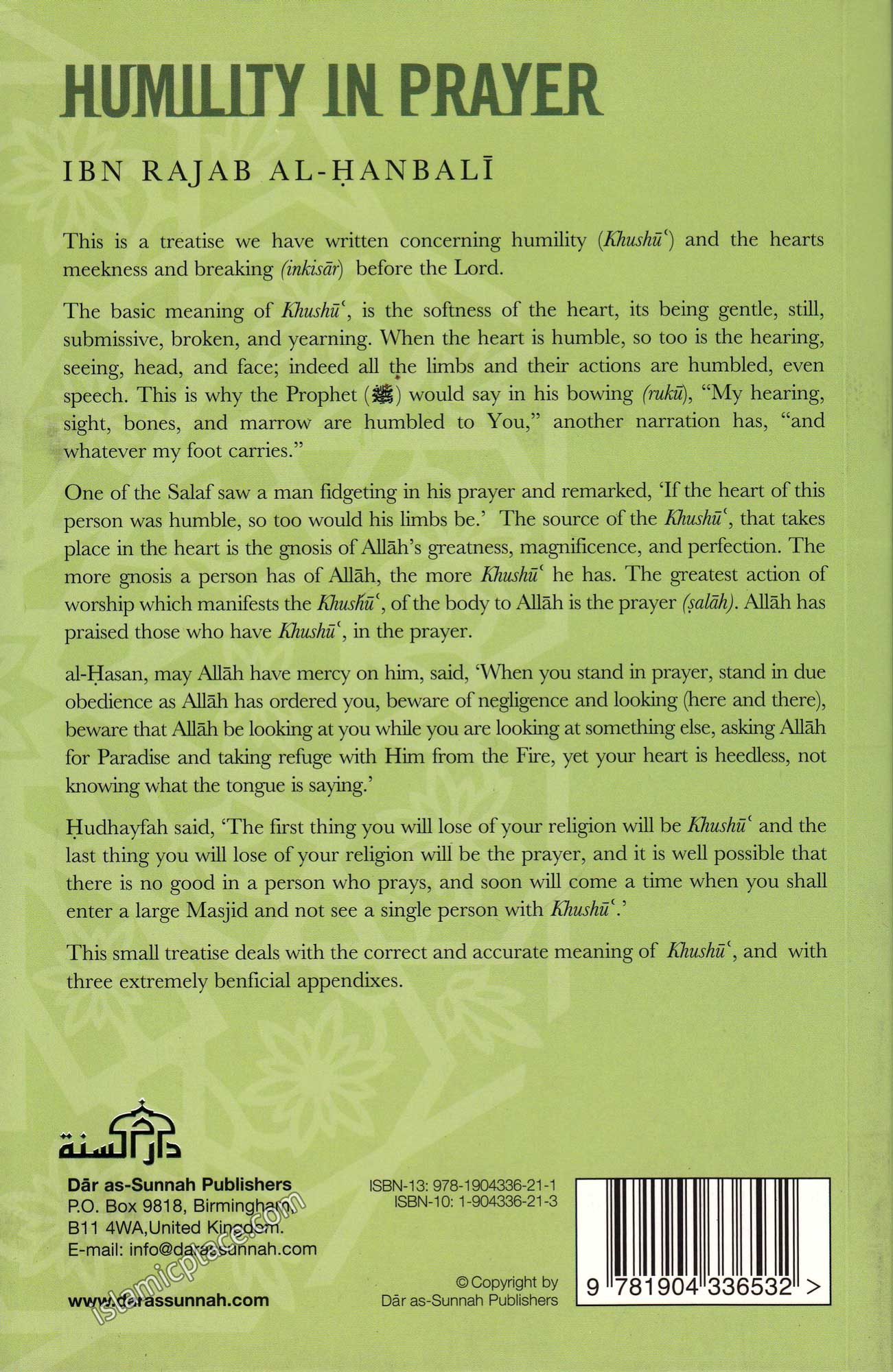 Islamic Humility The Humility in Prayer - The Islamic Place