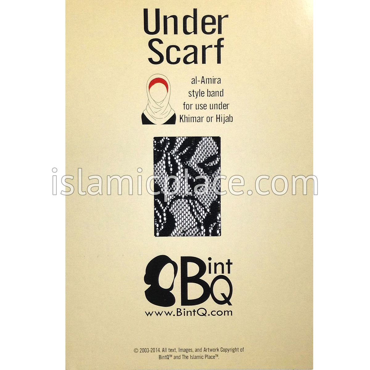 Packaging - Black - Stretchy Lace Undercap