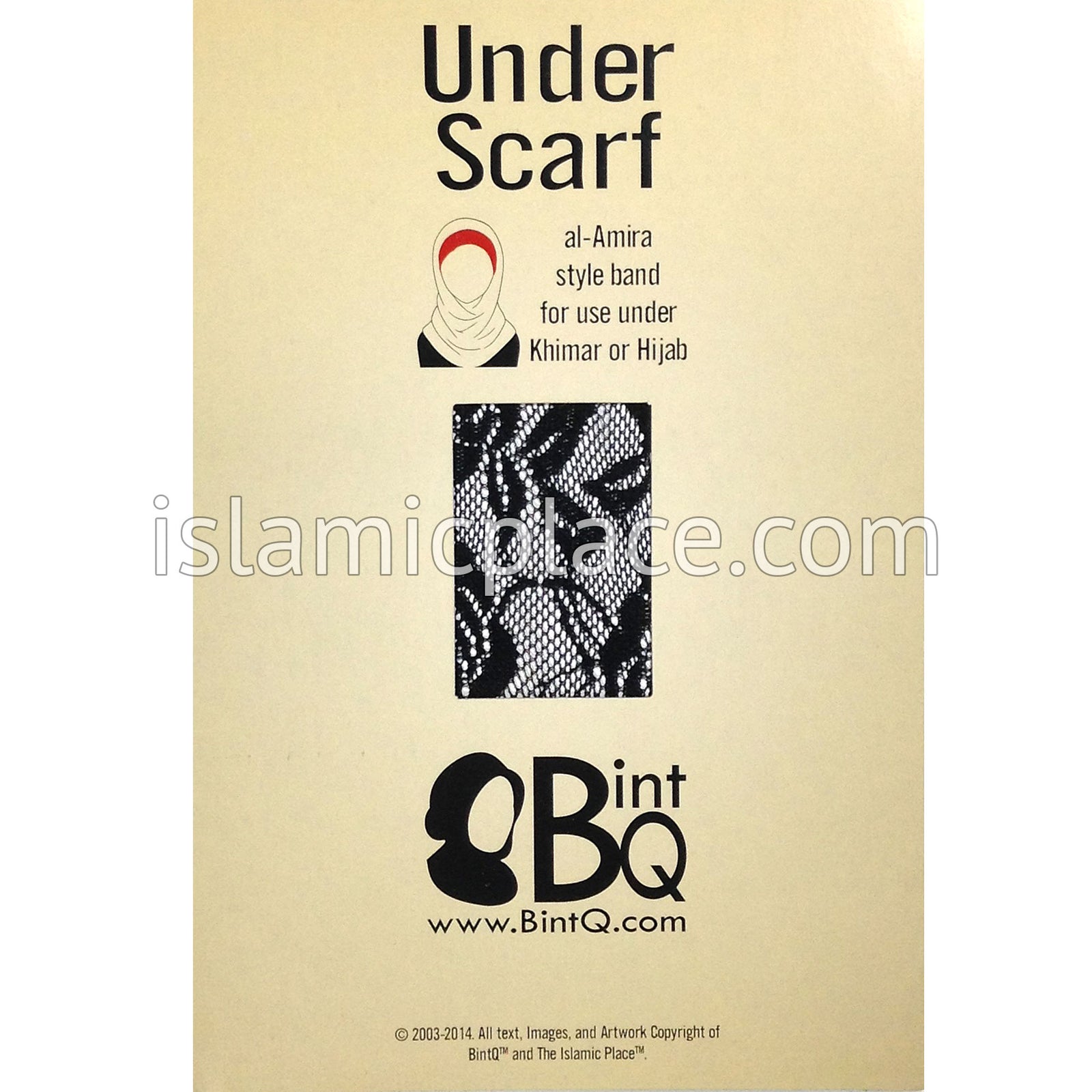 Packaging - Black - Stretchy Lace Undercap