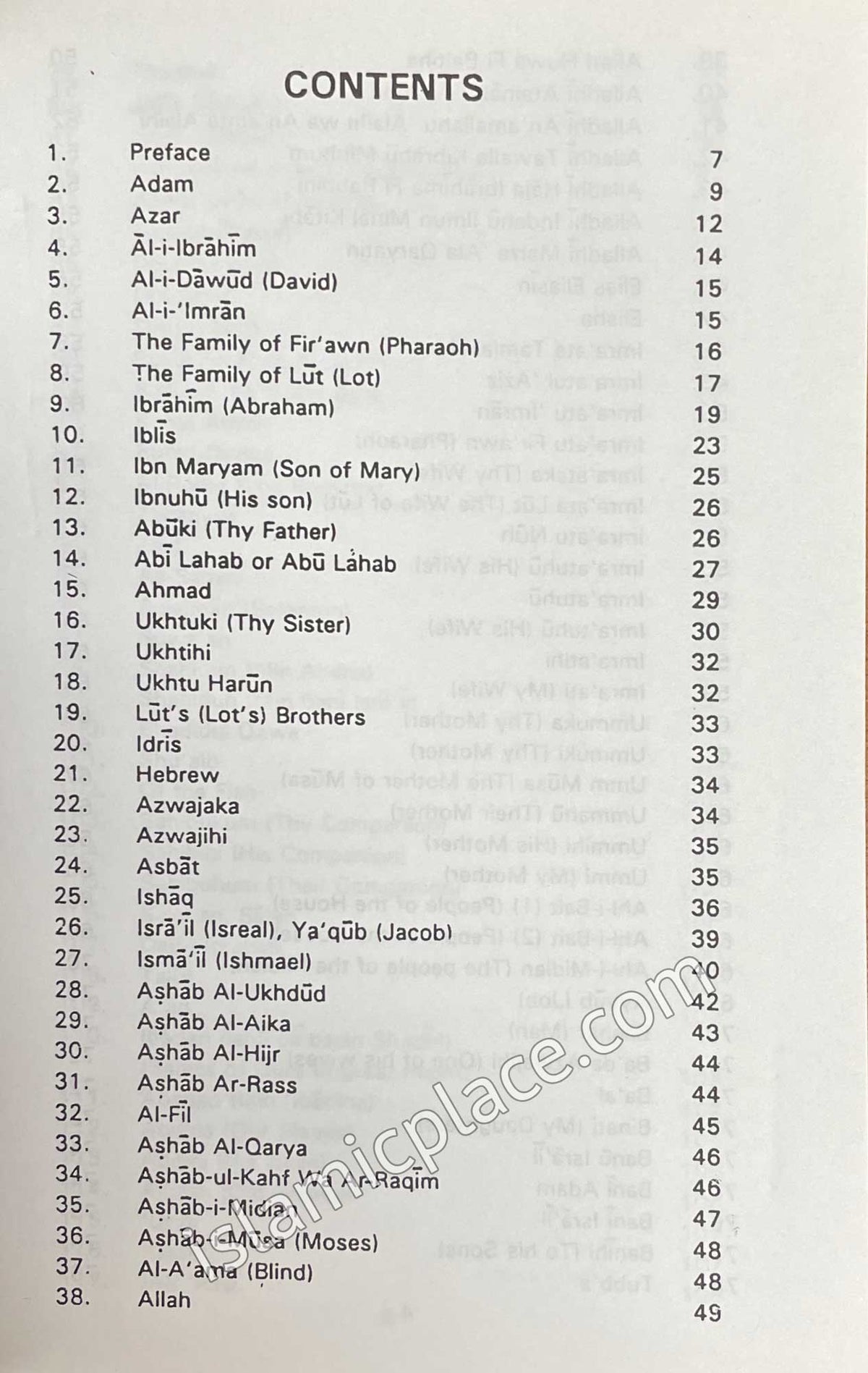 Who is Who in the Holy Qur'an (Quranic Names & Symbols)