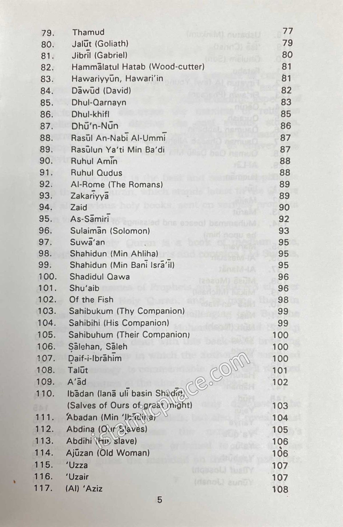 Who is Who in the Holy Qur'an (Quranic Names & Symbols)