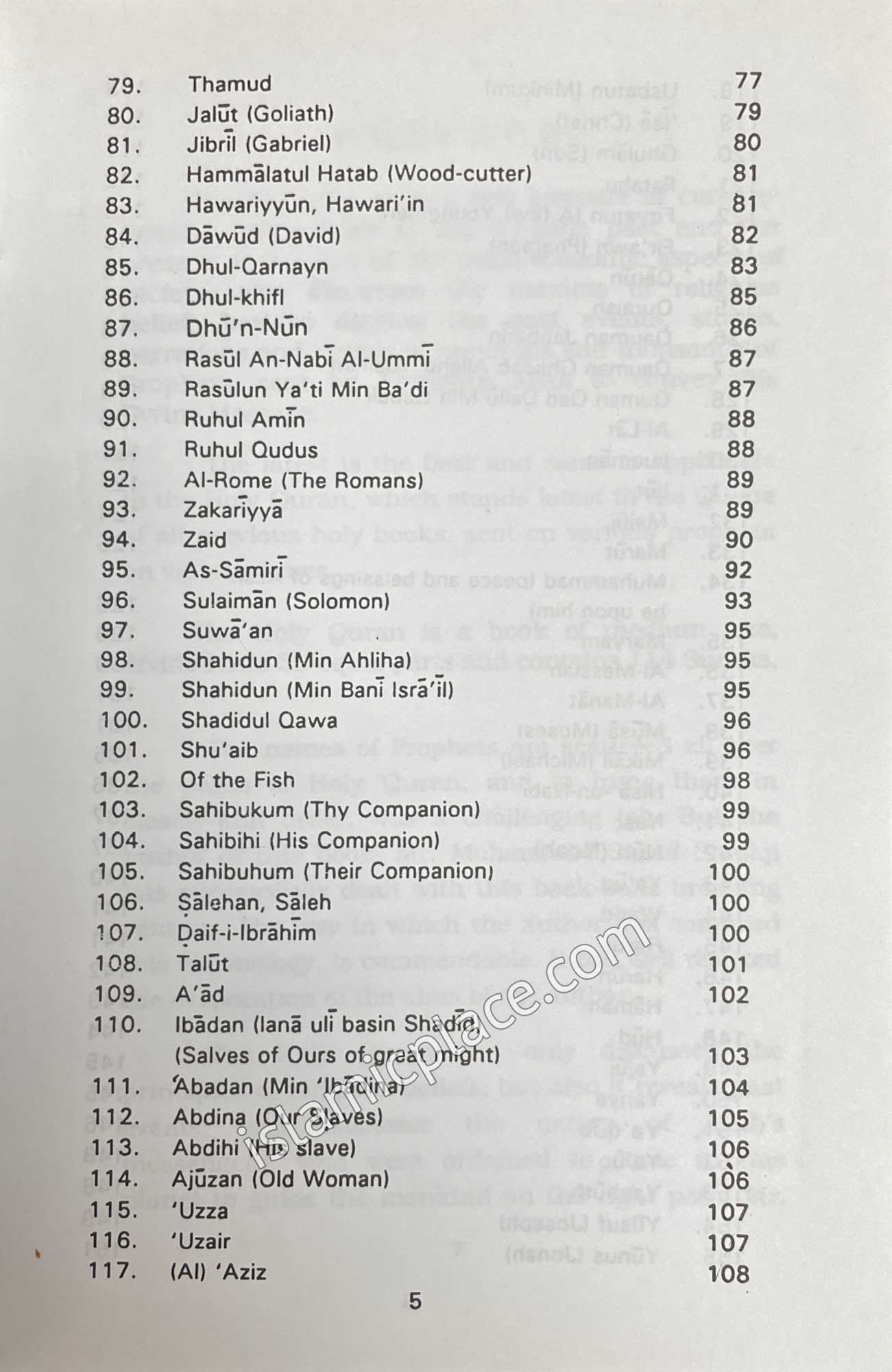 Who is Who in the Holy Qur'an (Quranic Names & Symbols)