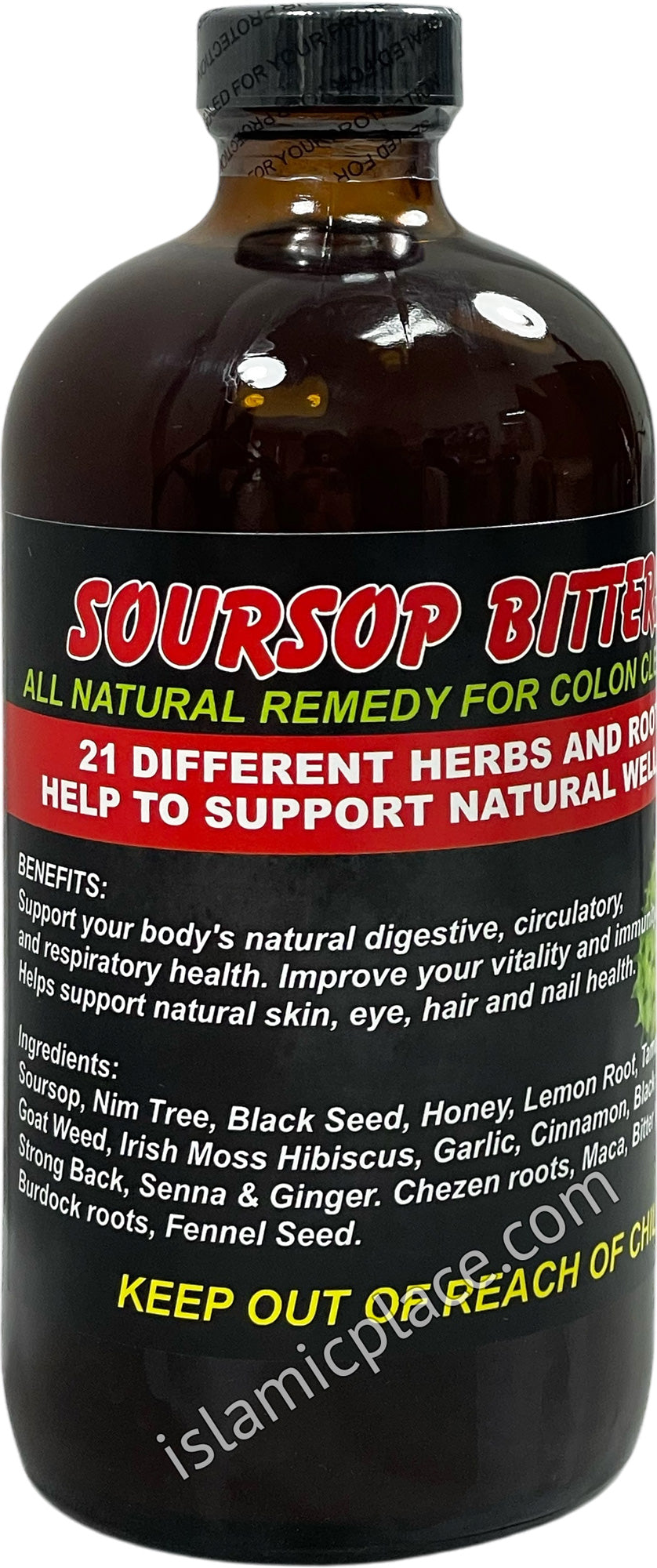 Soursop Bitters 16 oz (All Natural remedy for Colon Cleansing)