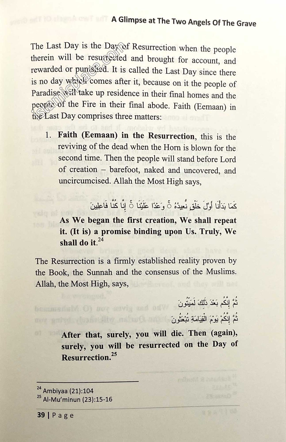 A Glimpse At The Two Angels Of The Grave