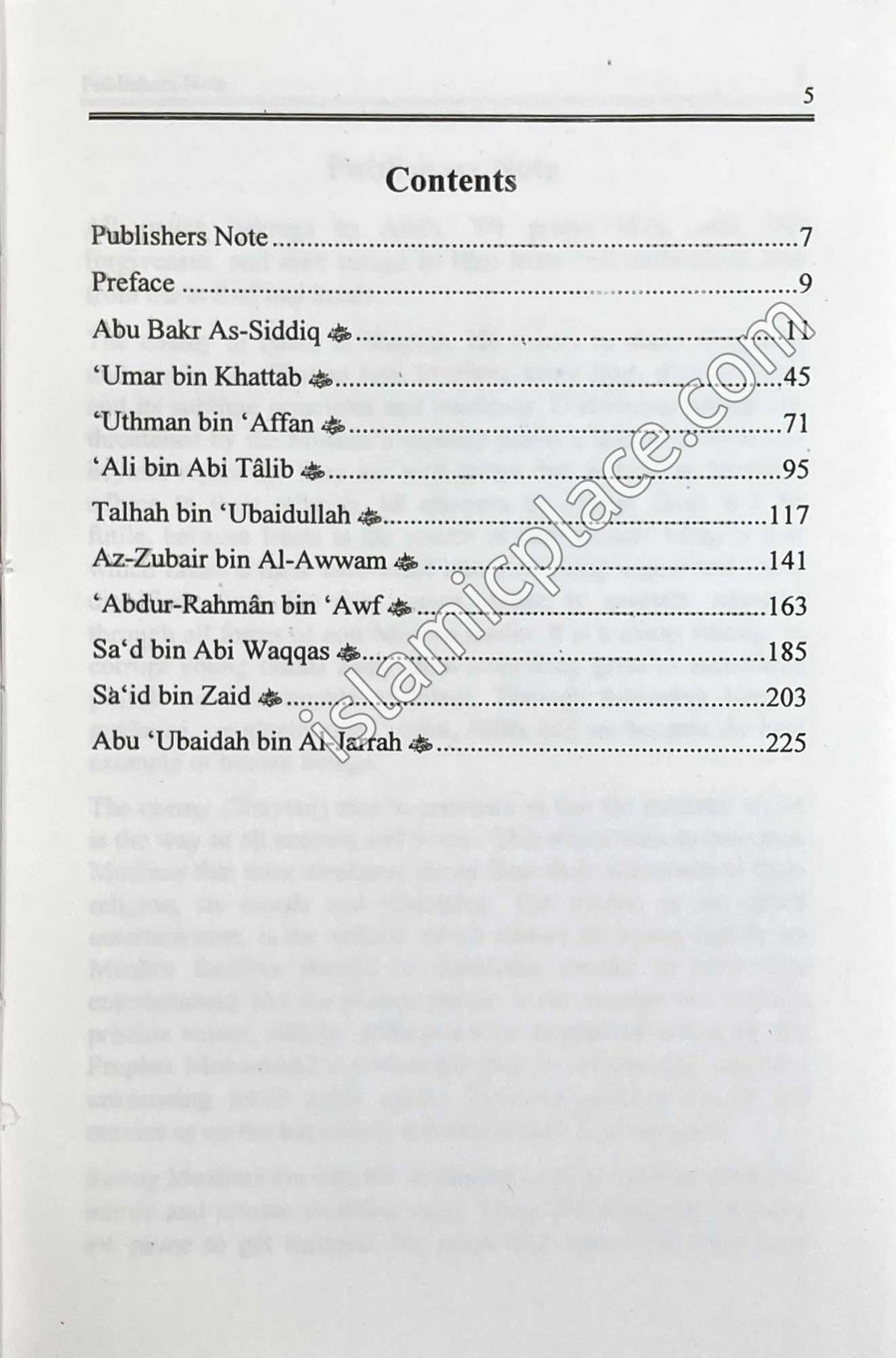 The Precious Pearls: The Description of the Ten Companions Who were Given the Glad Tidings of Paradise (paperback)