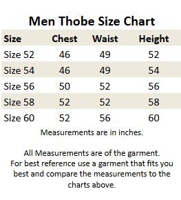 Brown and Denim Blue - Nawaz Style Short Sleeve Thob