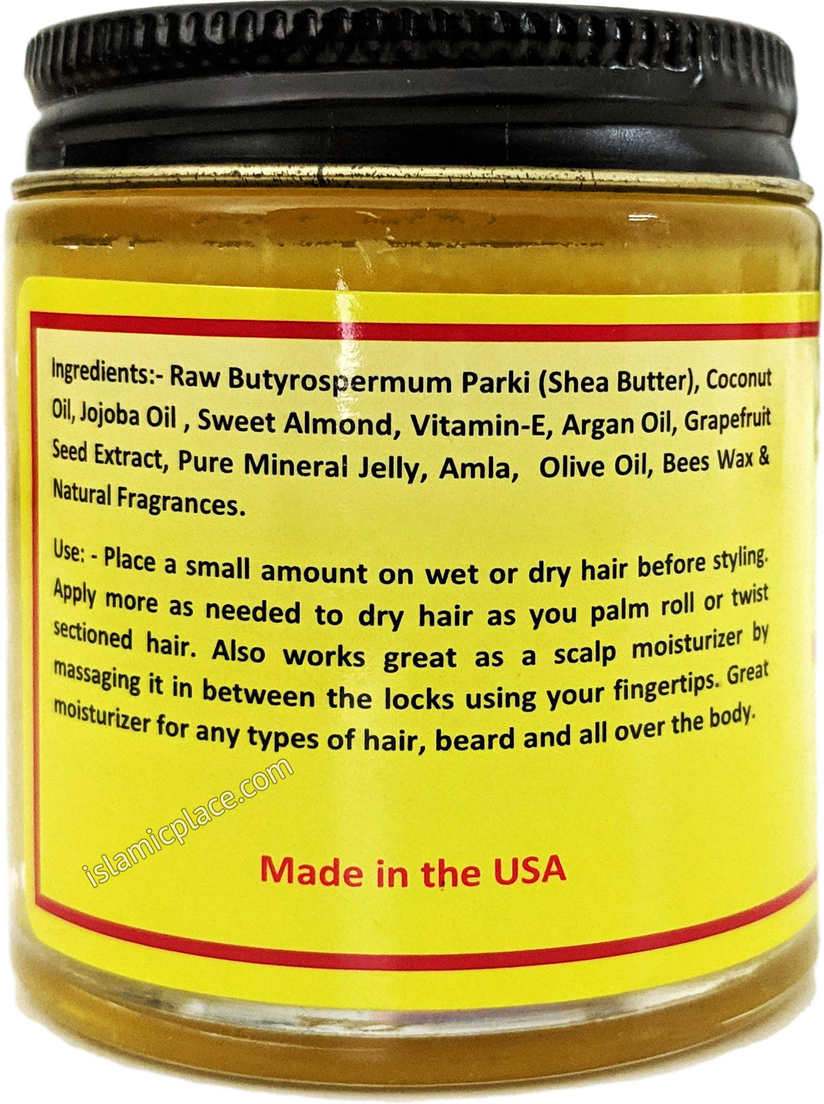 Shea Butter Hair Pomade with Moroccan Argan Oil
