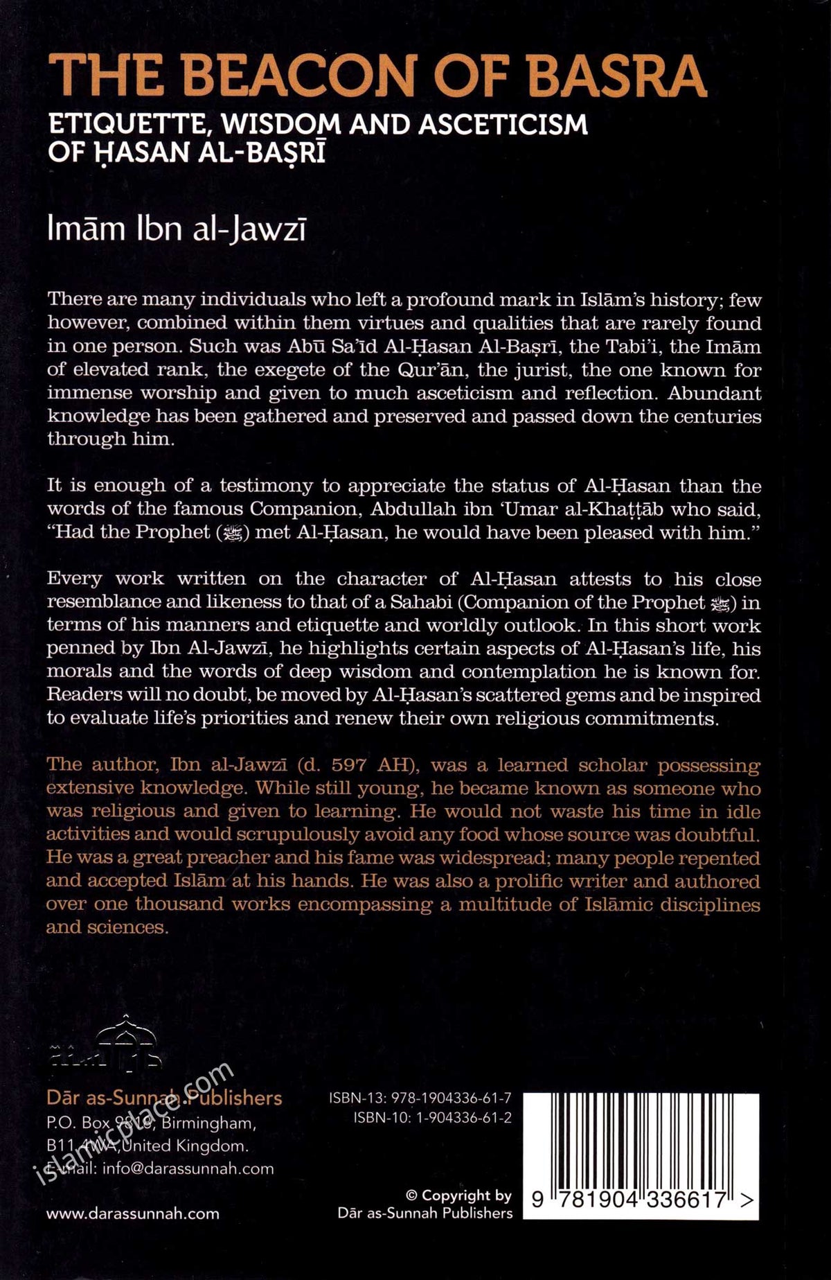 The Beacon of Basra - Etiquette, Wisdom and Asceticism of Hasan Al-Basri