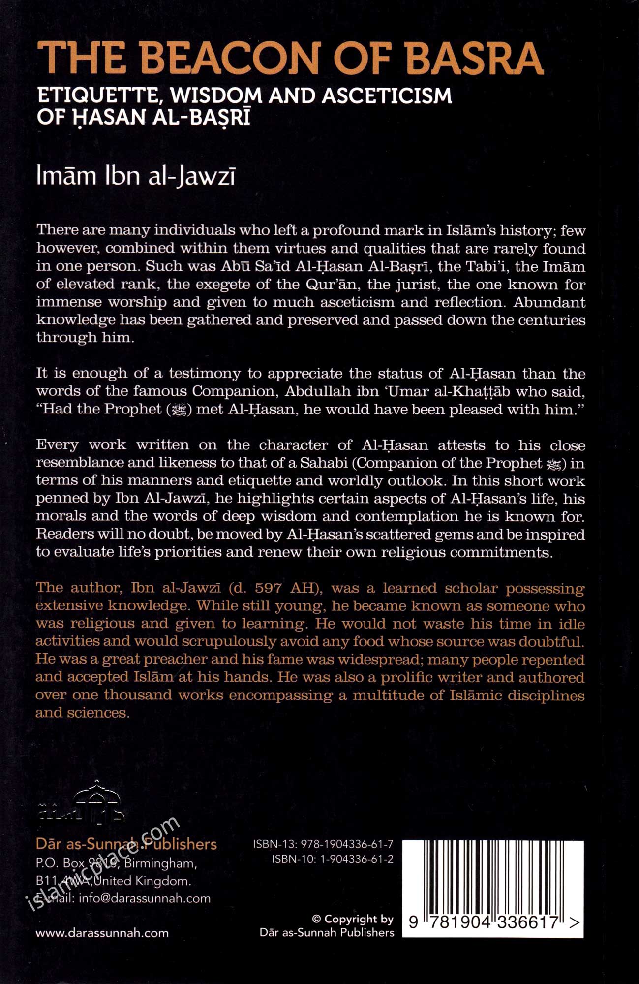 The Beacon of Basra - Etiquette, Wisdom and Asceticism of Hasan Al-Basri