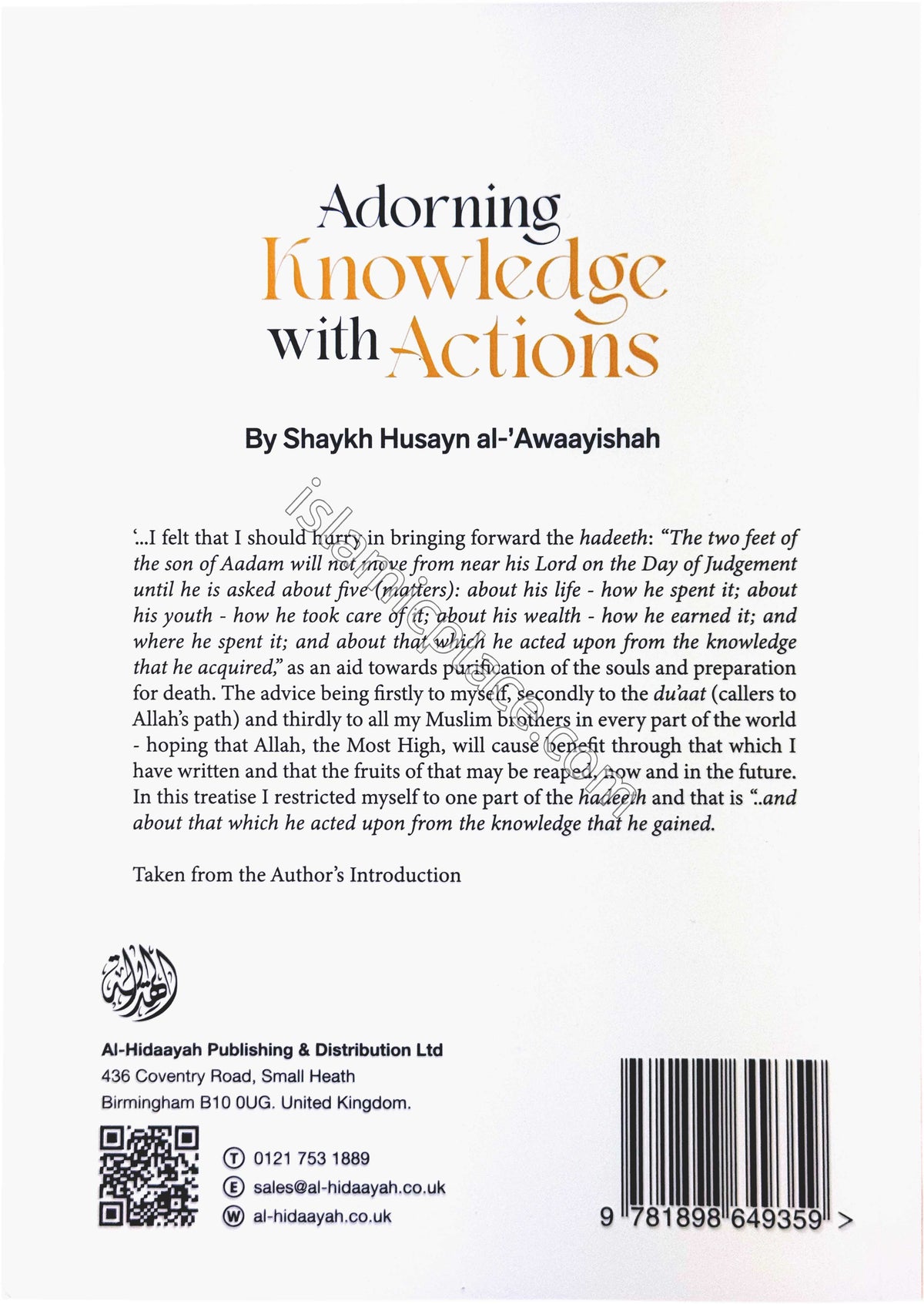 Adorning Knowledge with Action
