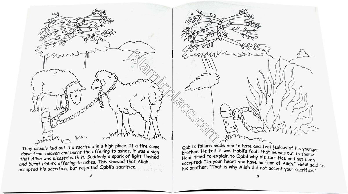 The Two Sons of Adam (Coloring Book) Children's Stories from the Quran