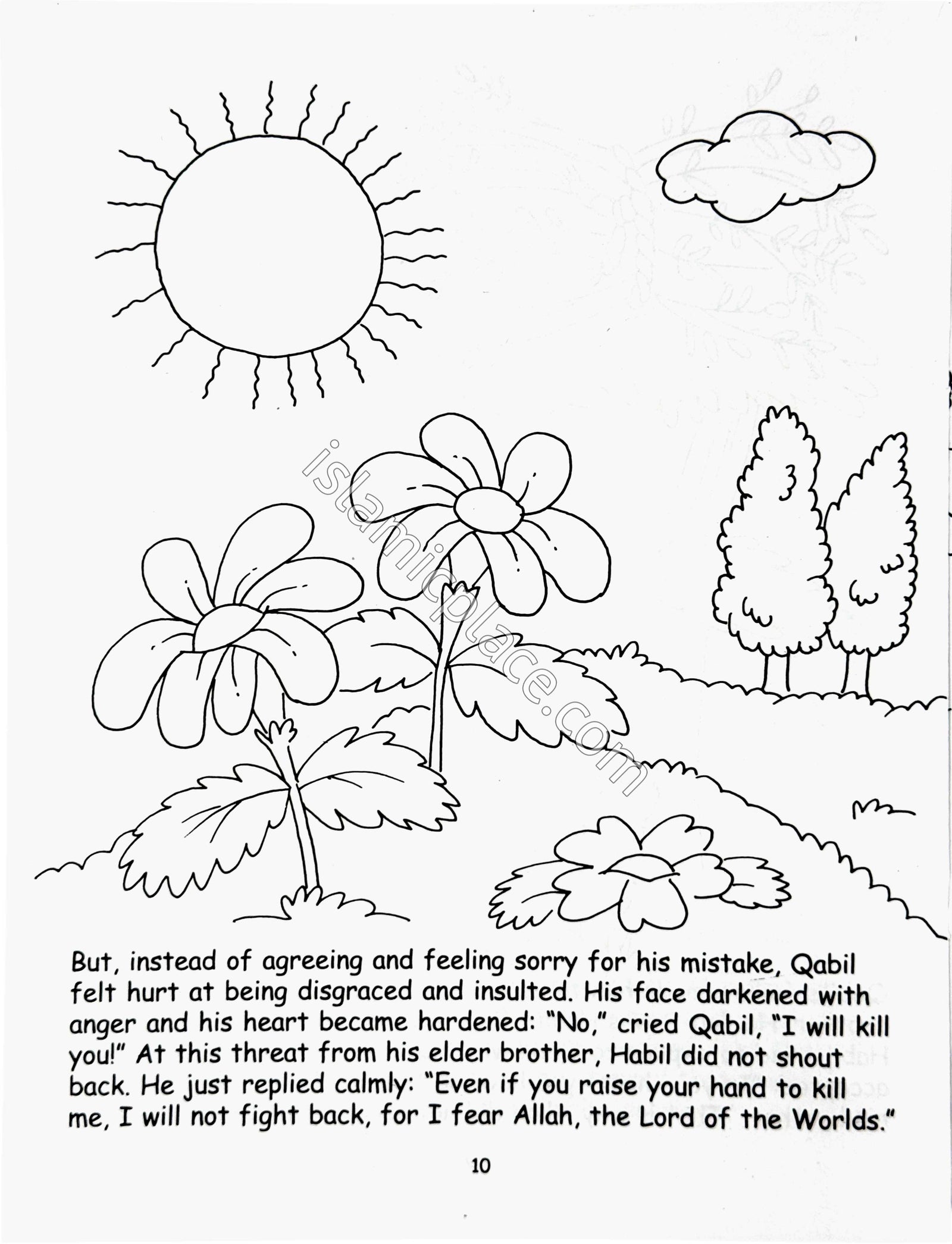 The Two Sons of Adam (Coloring Book) Children's Stories from the Quran