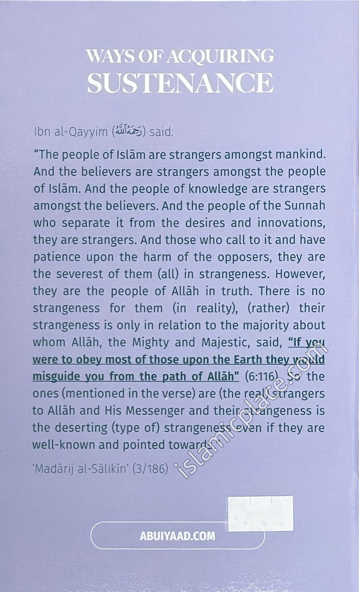 Ways of Acquiring Sustenance - Fifteen Legislated Ways & Means that Help a Person to Acquire Rizq (Sustenance)
