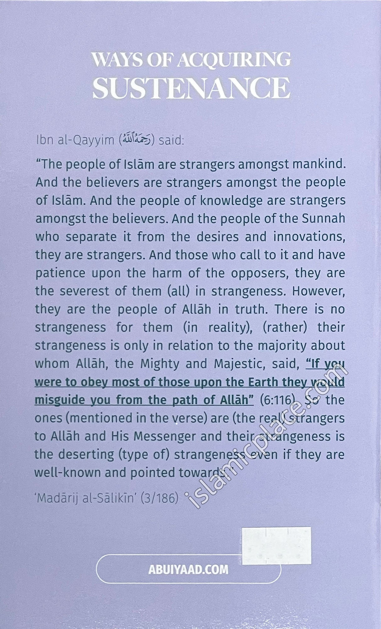 Ways of Acquiring Sustenance - Fifteen Legislated Ways & Means that Help a Person to Acquire Rizq (Sustenance)