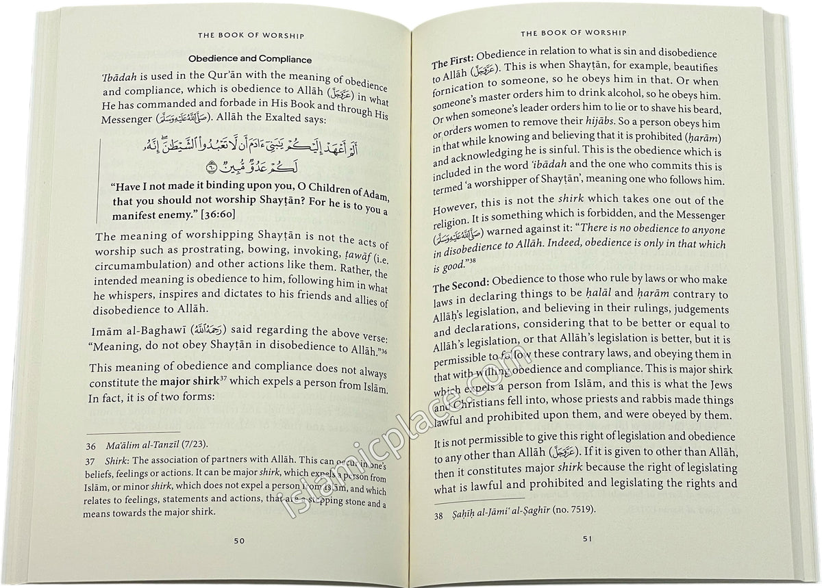 The Book of Worship - It's Meaning, Conditions, Characteristics and Perfection