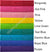 Arabic: Rainbow Color Quran Mushaf Madina Uthmani script (5" x 7") Hardback