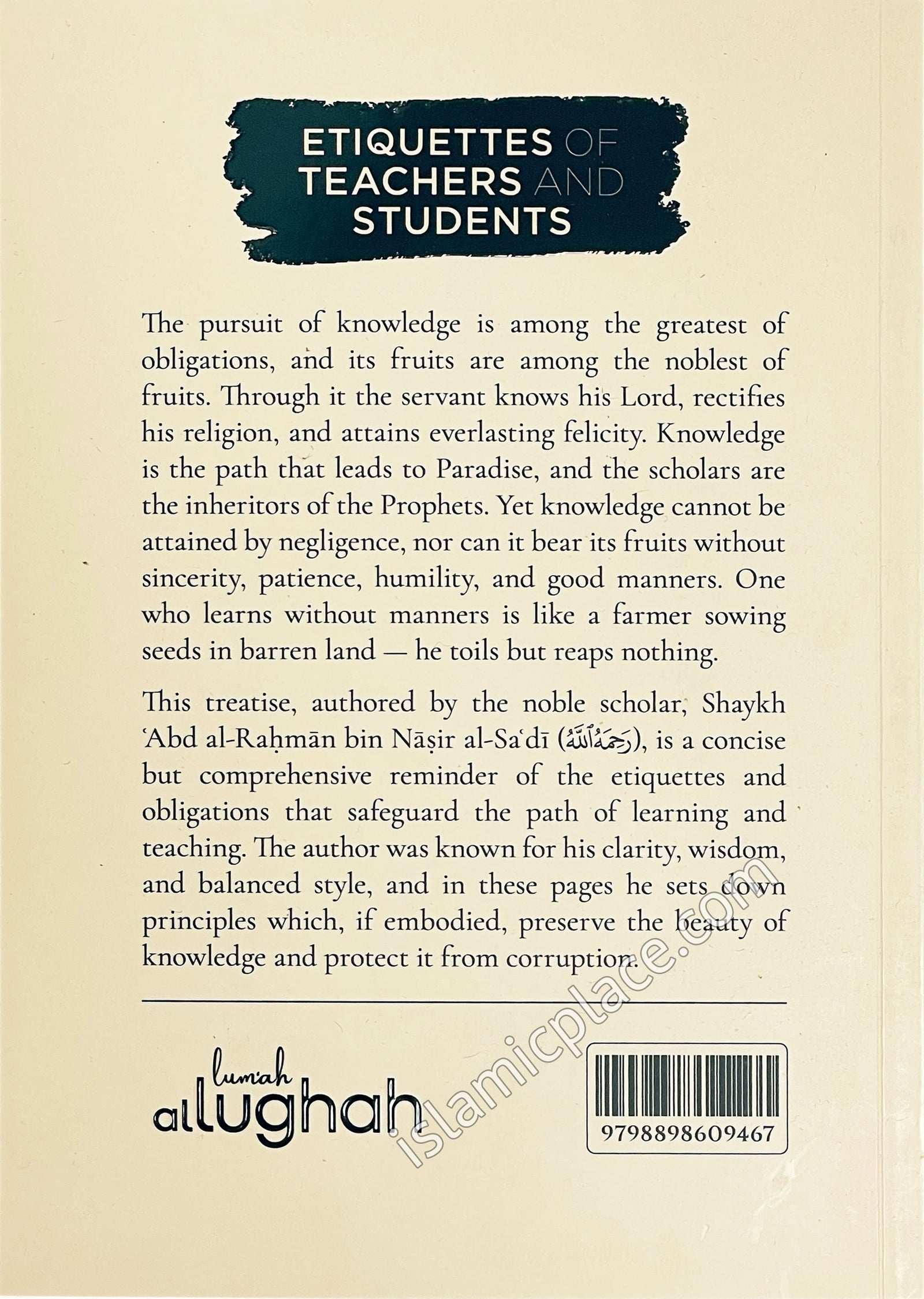 Etiquettes of Teachers and Students