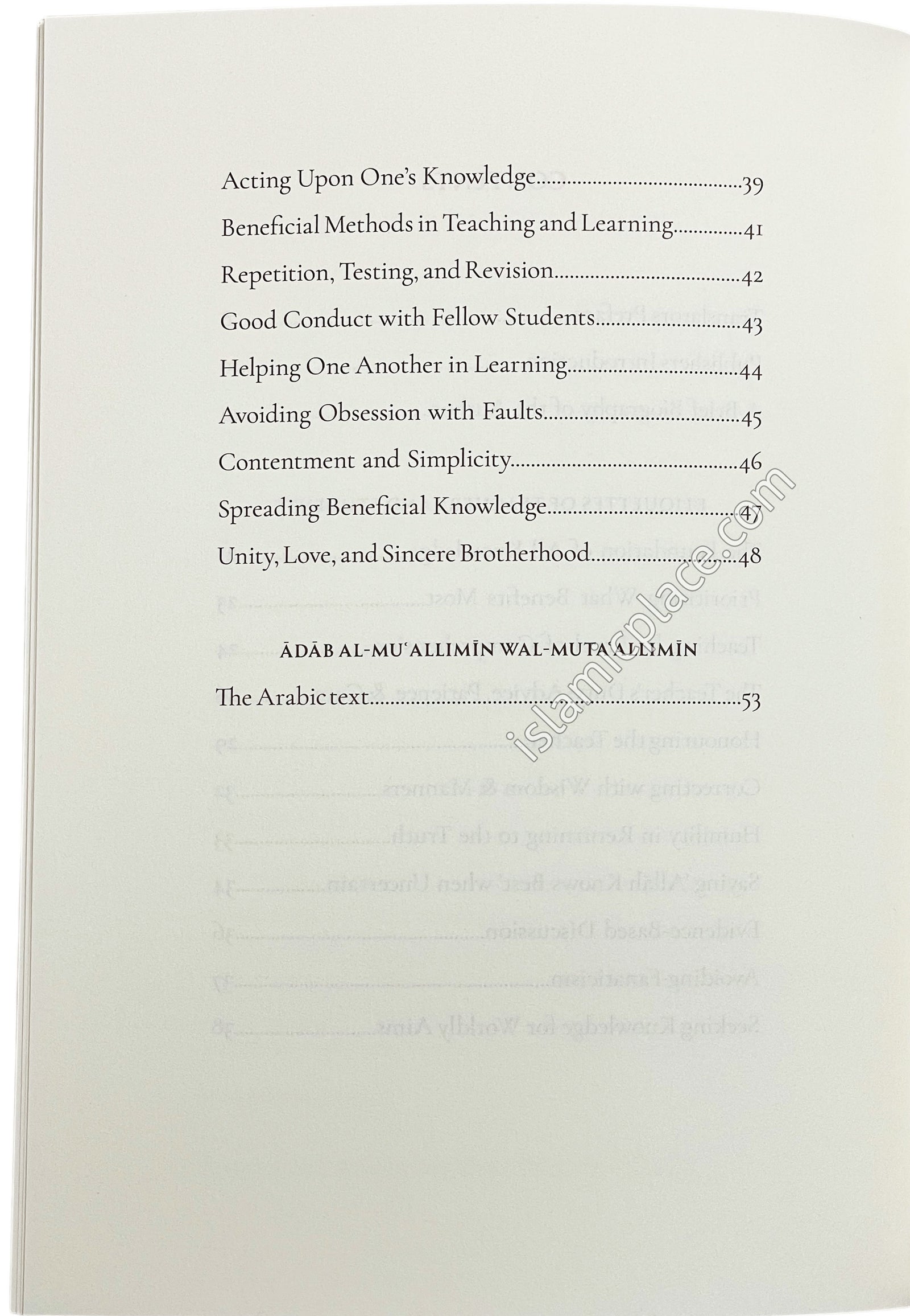 Etiquettes of Teachers and Students