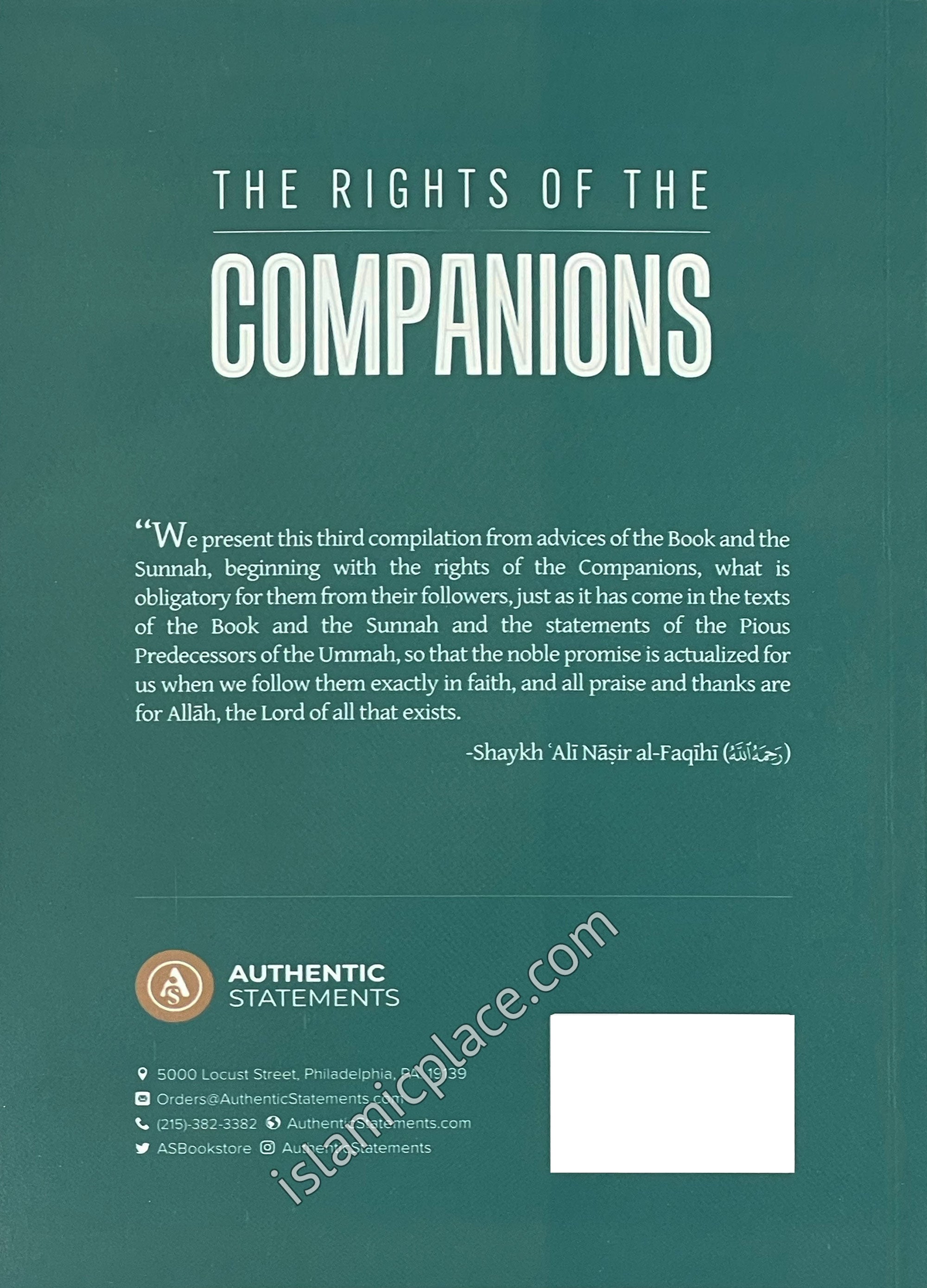 The Rights of the Companions
