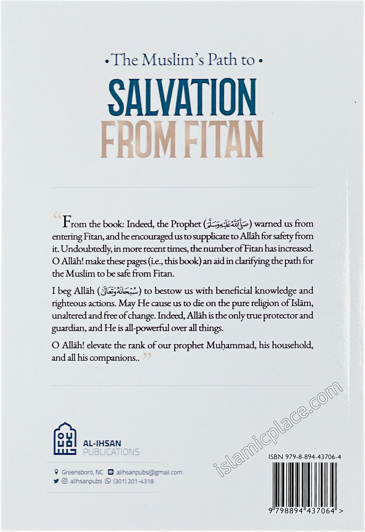 The Muslim's Path to Salvation from Fitan