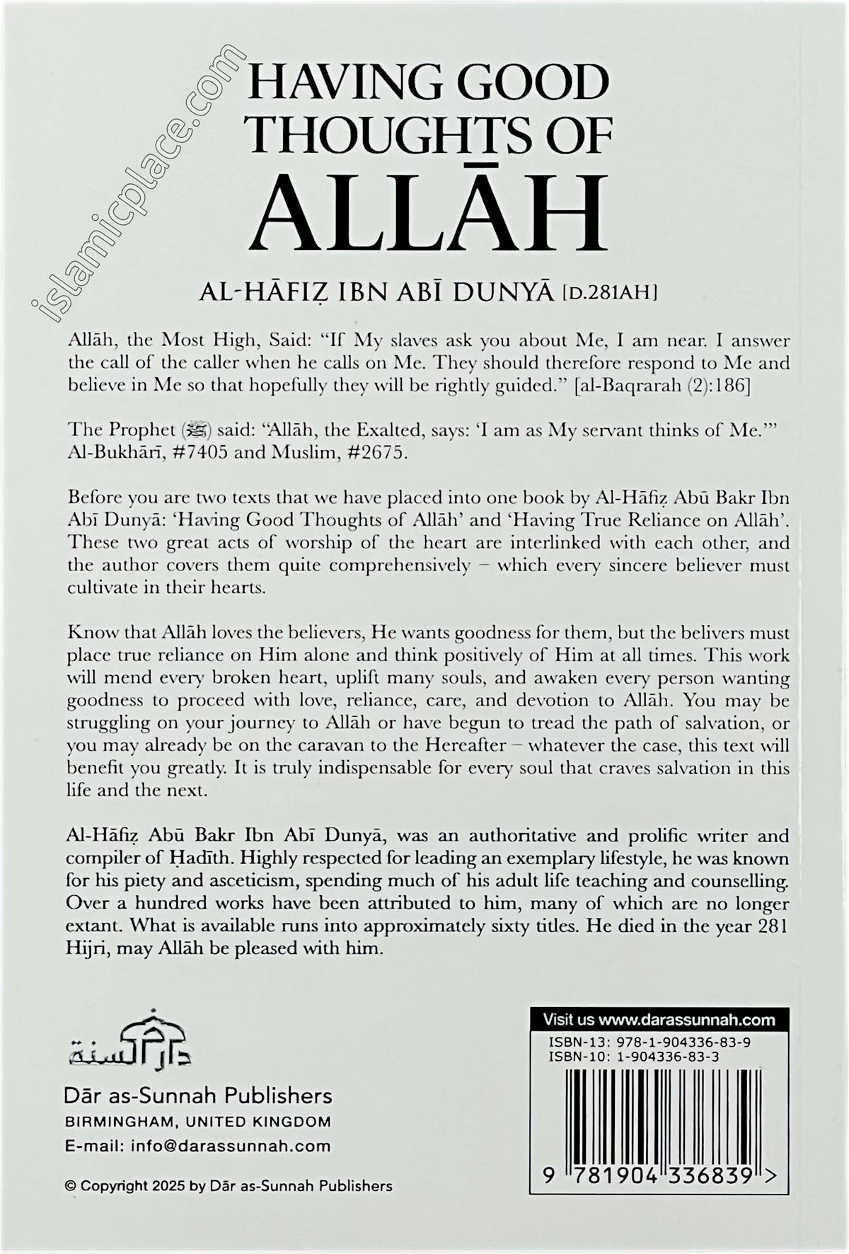 Having Good Thoughts of Allah