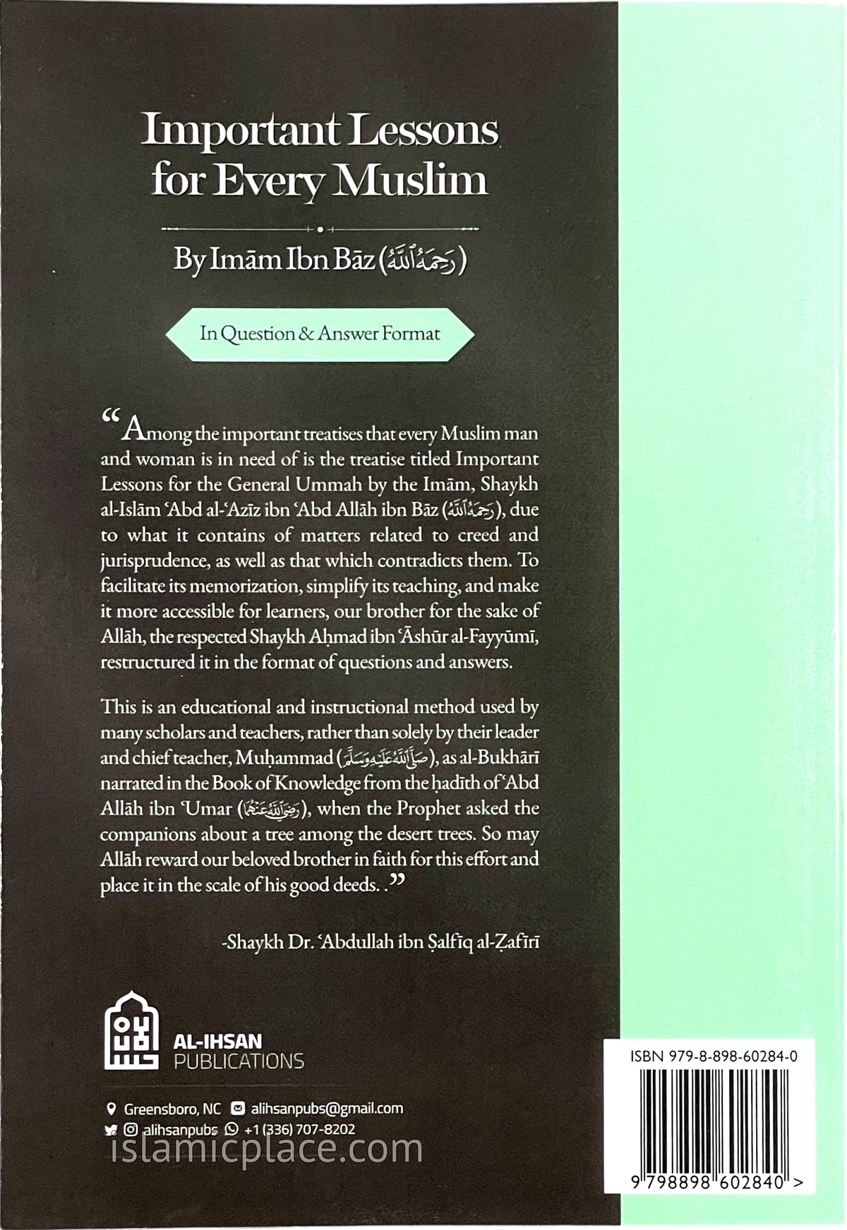 Important Lessons for Every Muslim in Question & Answer Format
