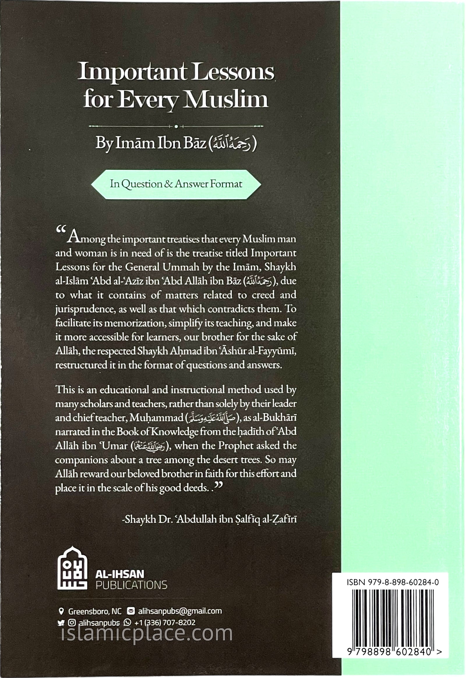 Important Lessons for Every Muslim in Question & Answer Format