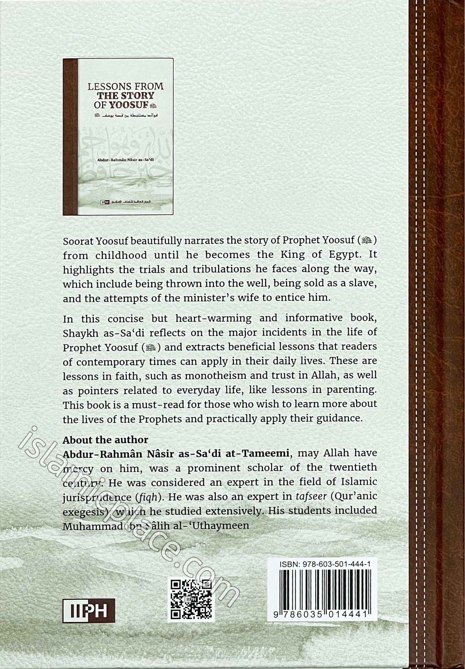 Lessons from The Store of Yoosuf by as-Sa'di