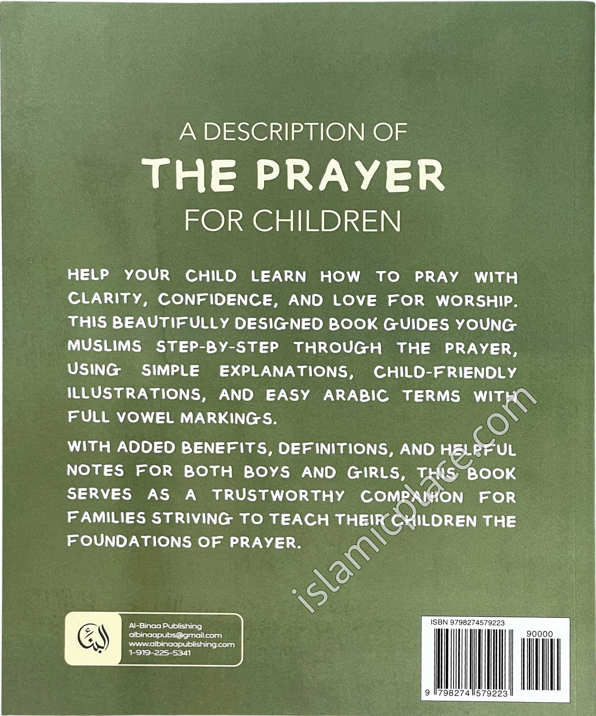 A Description of The Prayer for Children (Boys & Girls)