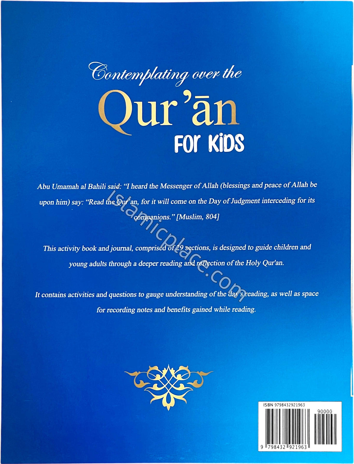 Contemplating over the Qur'an for Kids - A 29 Day Qur'an Reading Activity Book