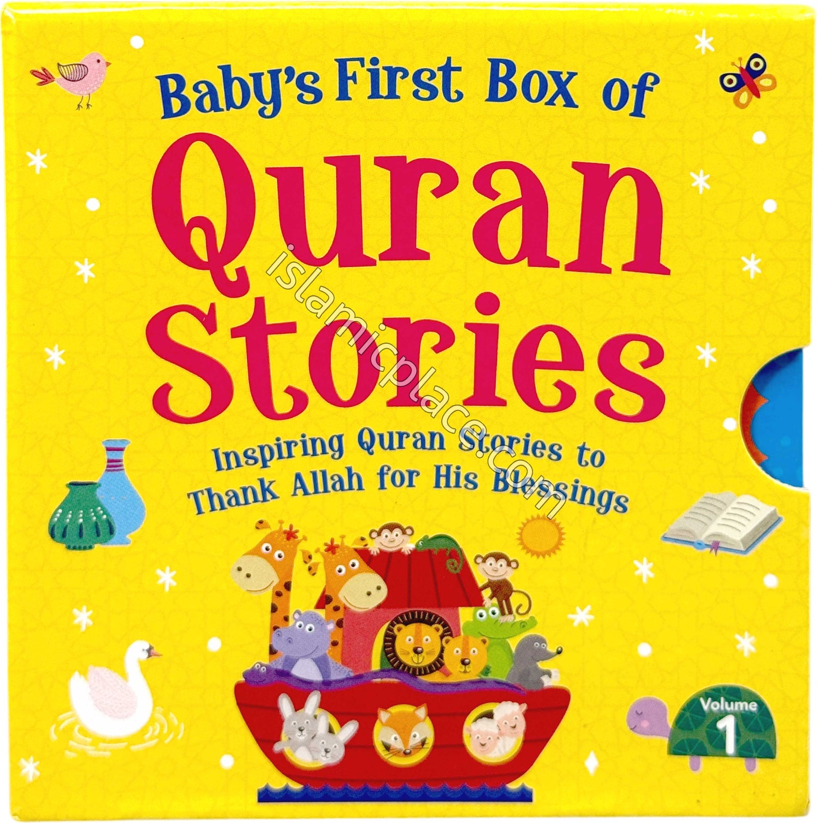 Baby's First Box of Quran Stories - vol 1 - set of 5 board books - Inspiring Quran Stories to Thank Allah for His Blessings