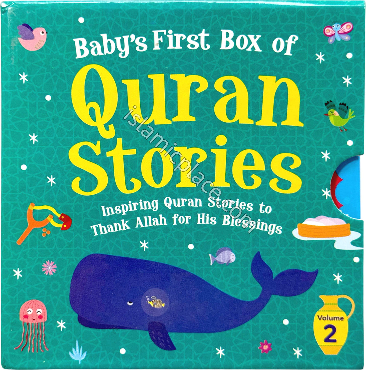 Baby's First Box of Quran Stories - vol 2 - set of 5 board books - Inspiring Quran Stories to Thank Allah for His Blessings