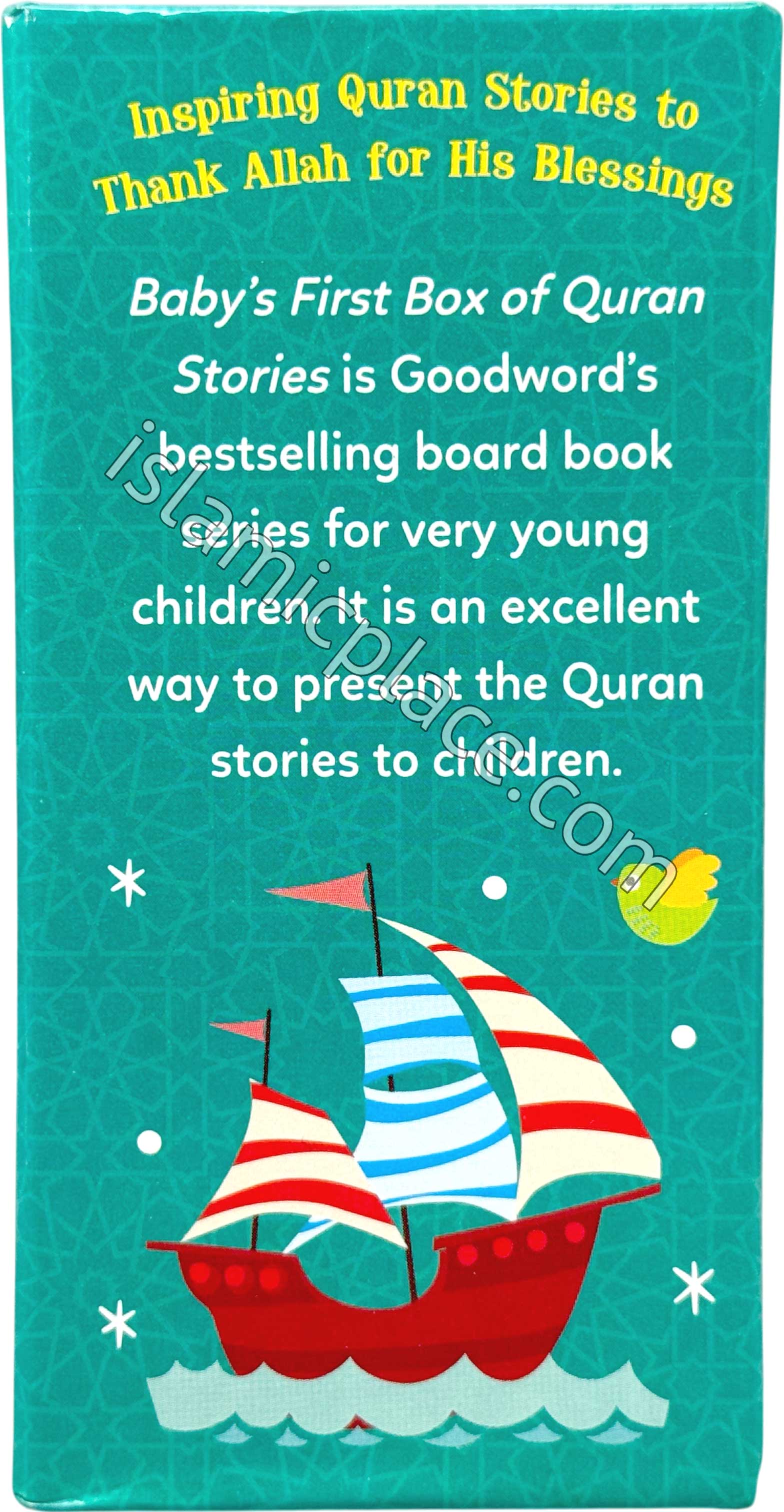 Baby's First Box of Quran Stories - vol 2 - set of 5 board books - Inspiring Quran Stories to Thank Allah for His Blessings