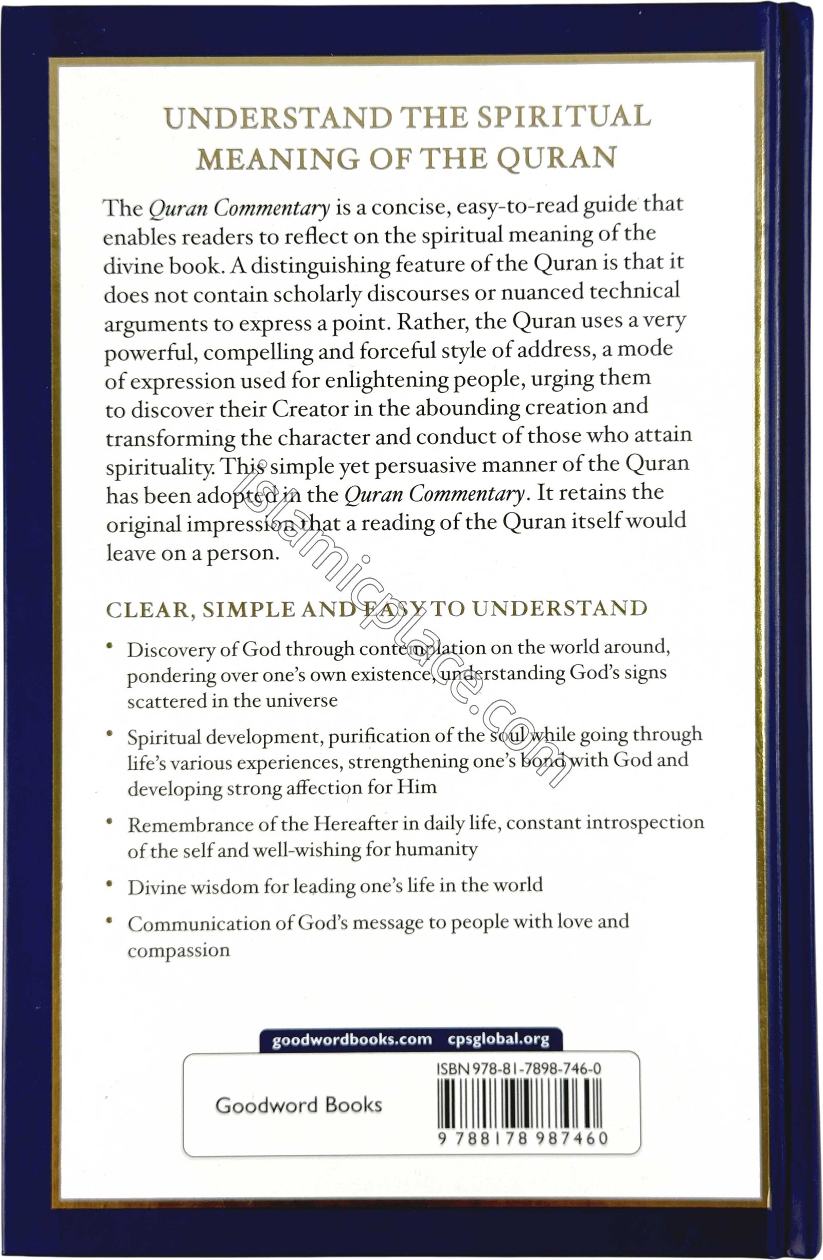 Quran - Translated by Maulana Wahiduddin Khan - Arabic, English and Commentary