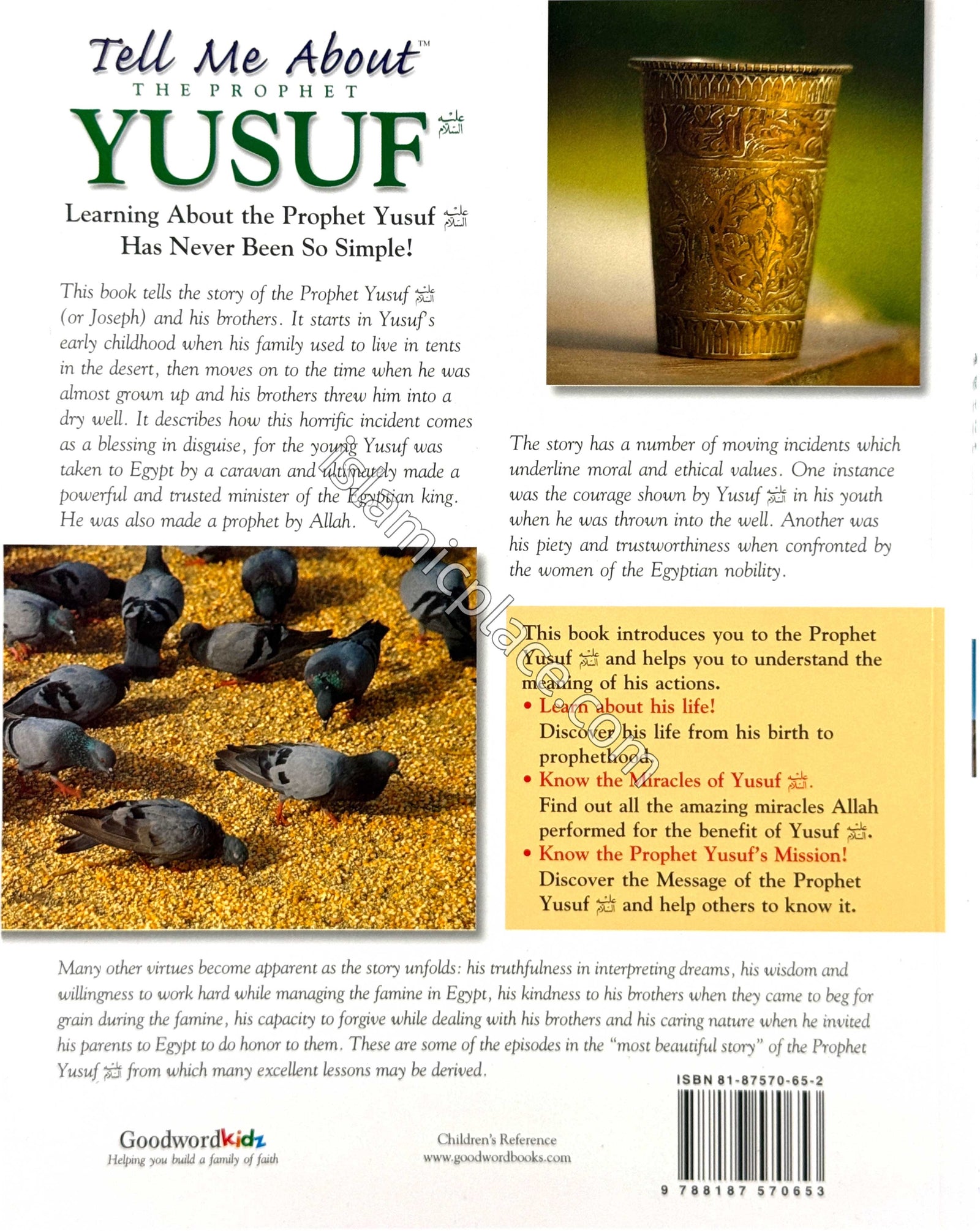 Tell Me About The Prophet Yusuf (paperback)