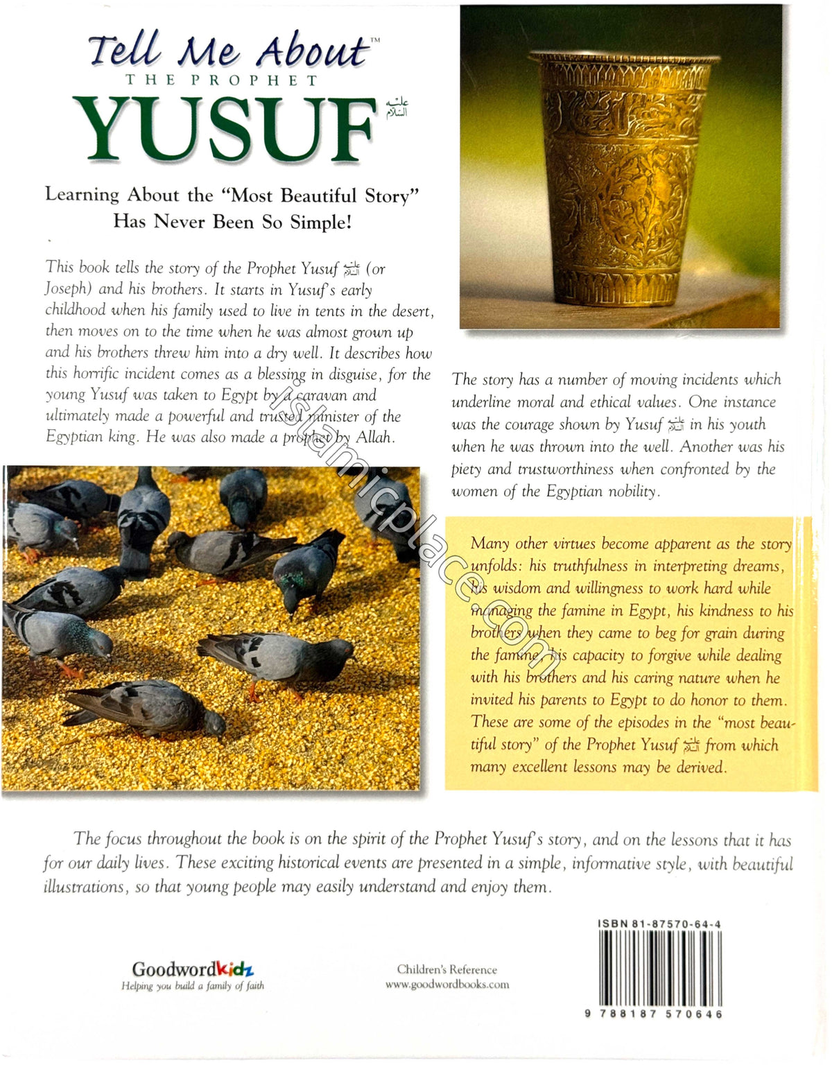 Tell Me About The Prophet Yusuf (hardback)