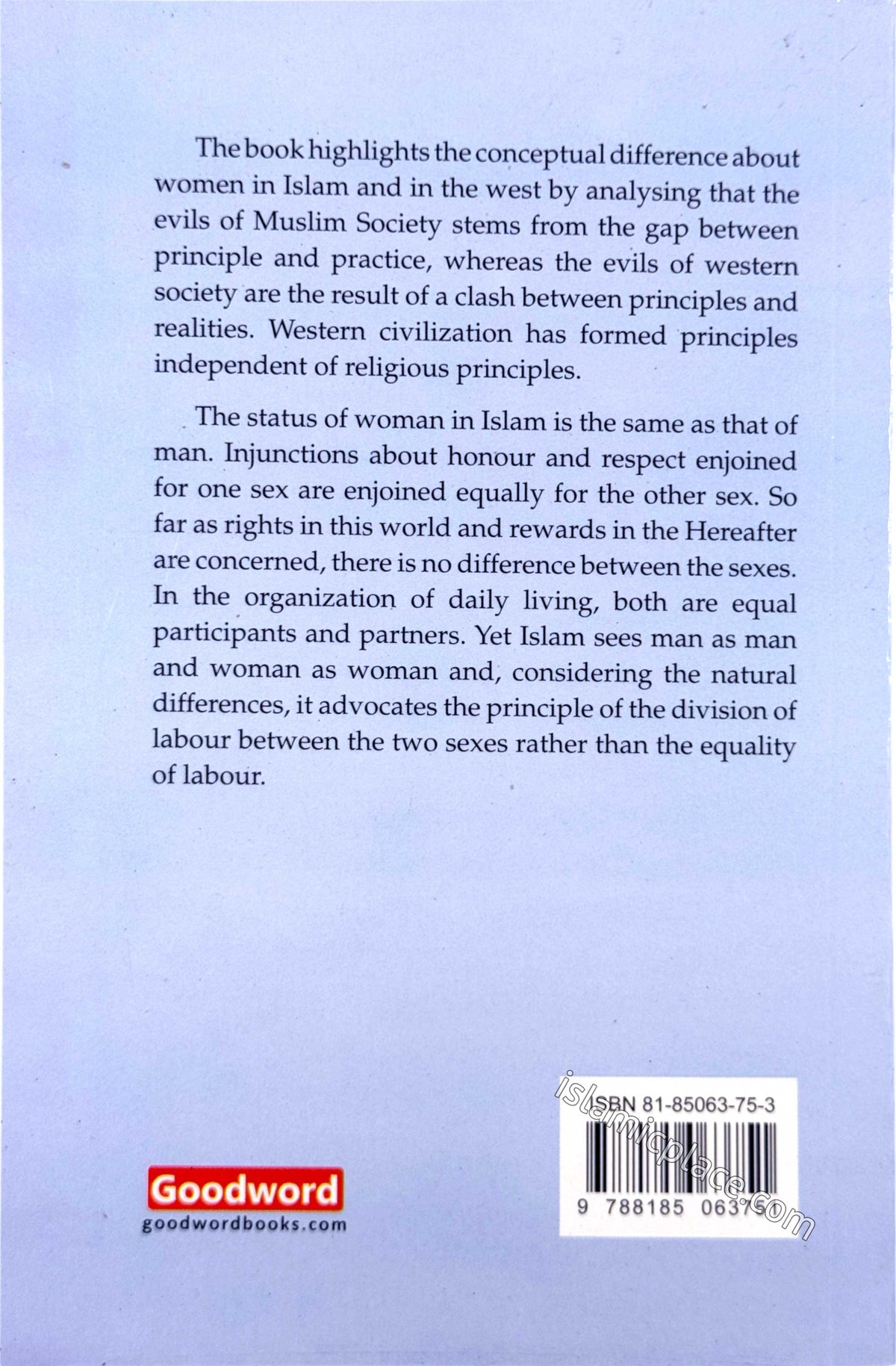 Woman Between Islam and Western Society