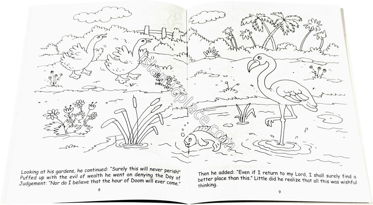 The Story of Two Gardens (Coloring Book) Children's Stories from the Quran