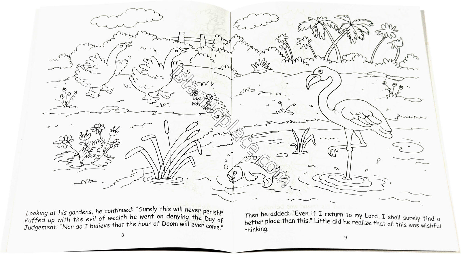 The Story of Two Gardens (Coloring Book) Children's Stories from the Quran