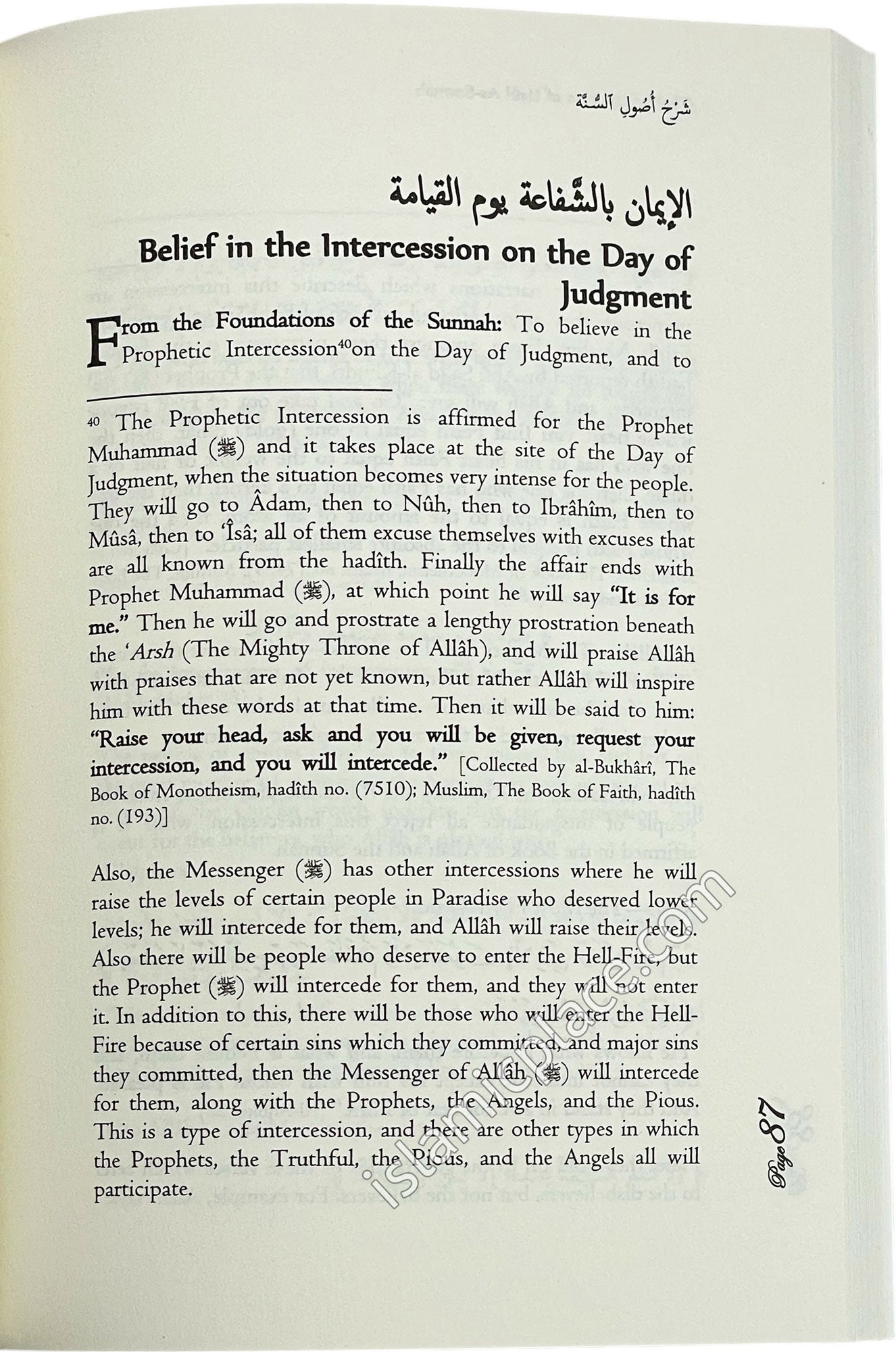 An Explanation of Imam Ahmad's Foundations of the Sunnah