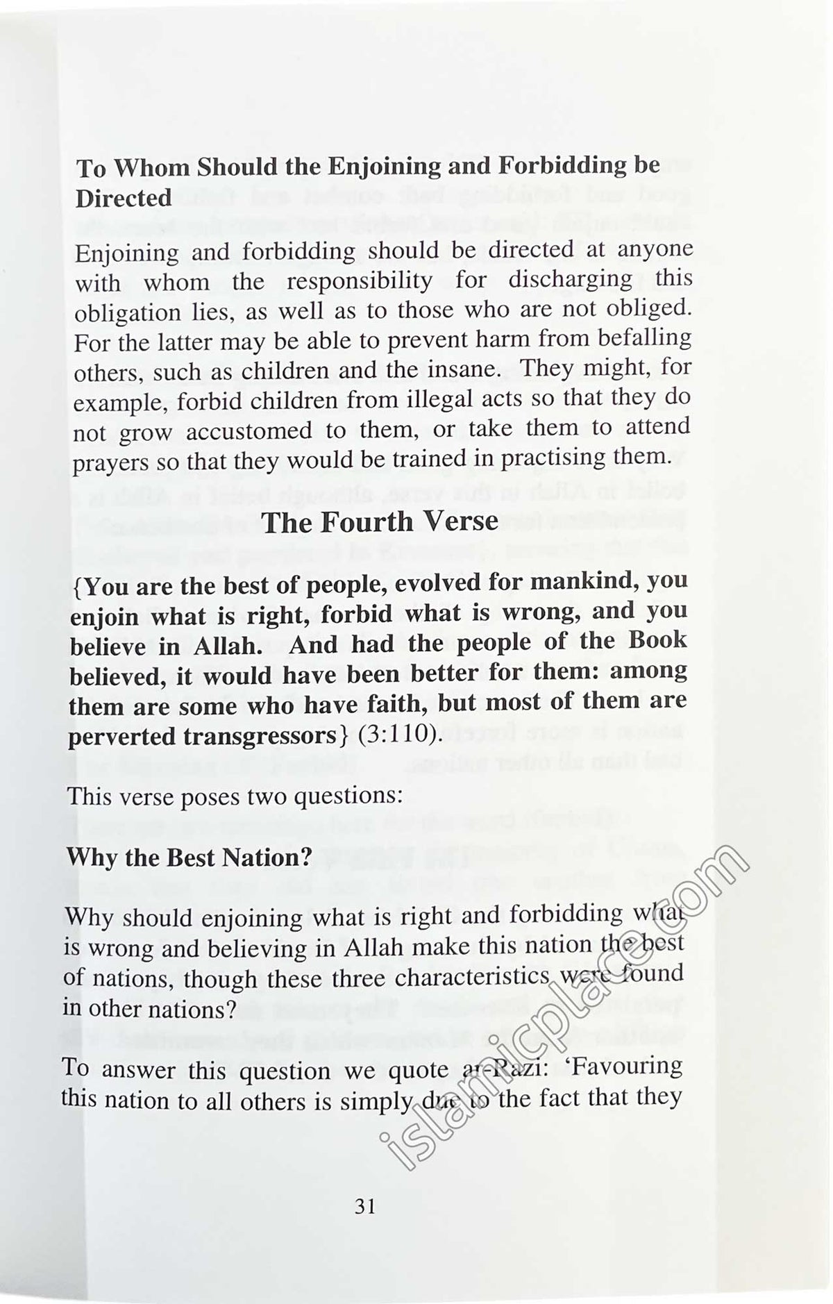 Enjoining Good Forbidding Evil