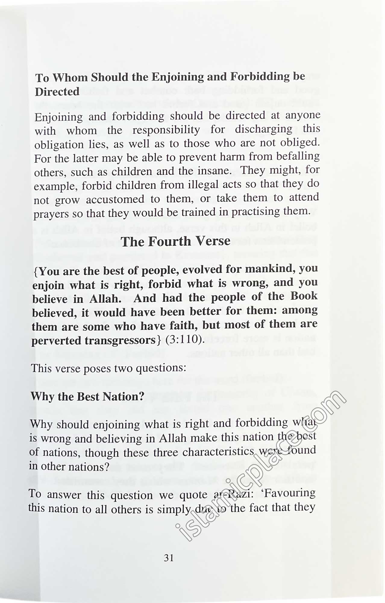 Enjoining Good Forbidding Evil