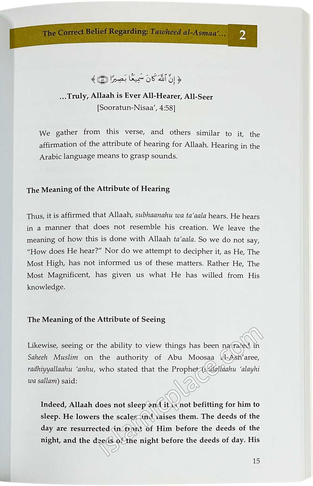 the Correct Creed that Every Muslim Must Know