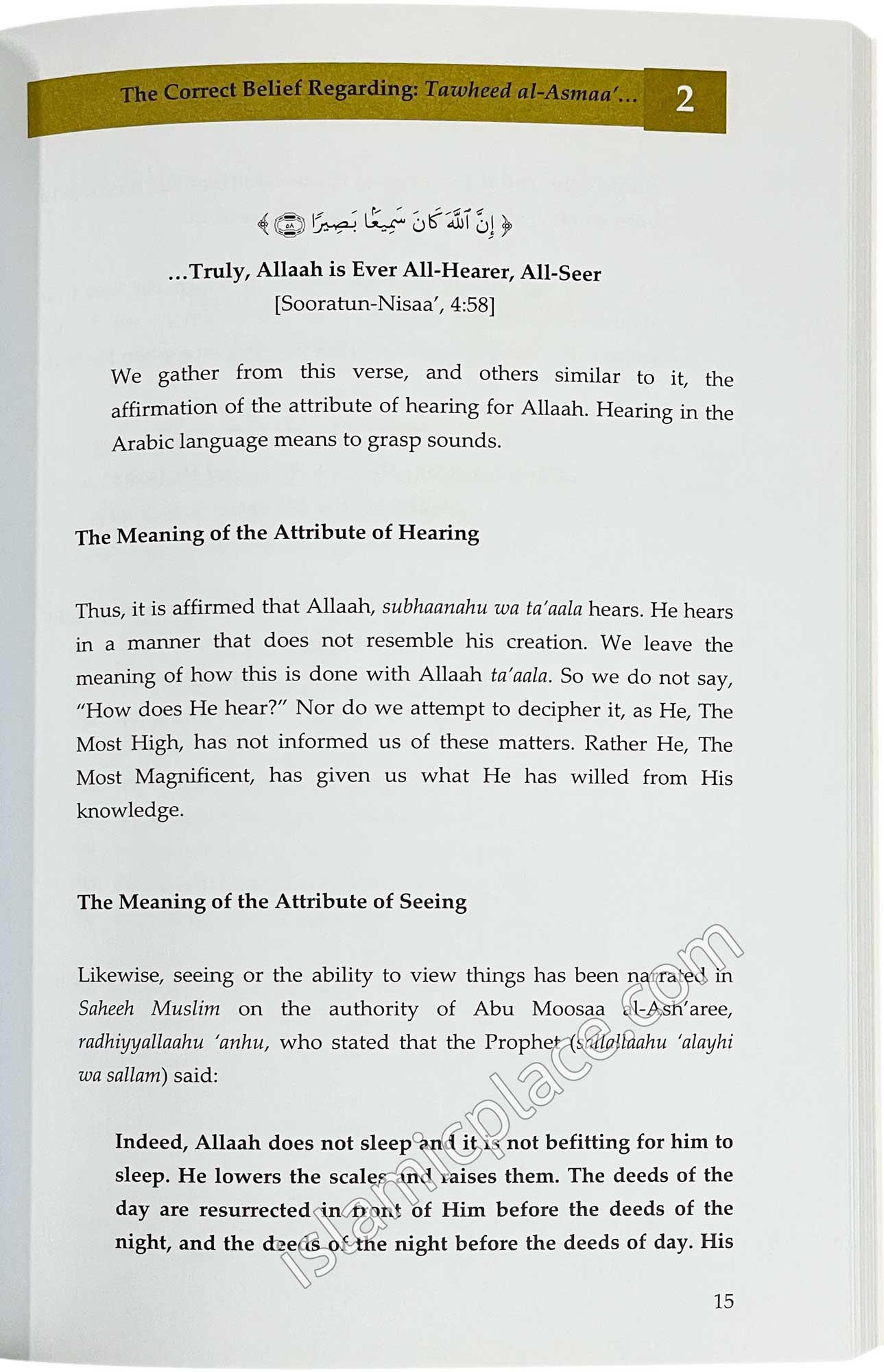 the Correct Creed that Every Muslim Must Know