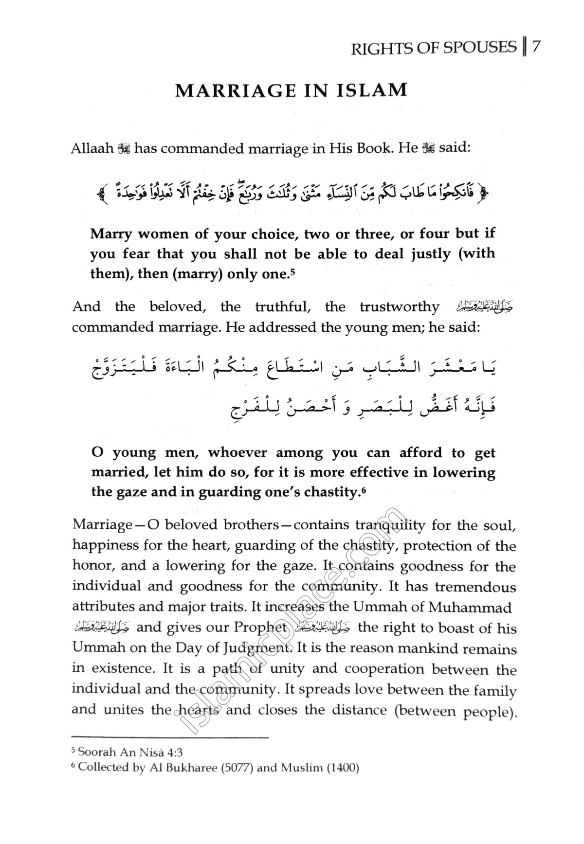 Rights of the Spouses
